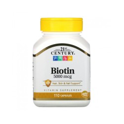 Биотин 5000 мкг 110 капсули / Biotin