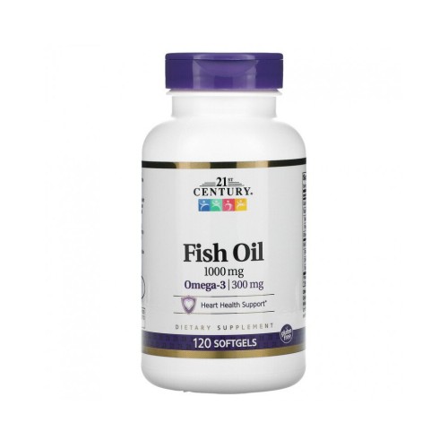 Омега-3 от рибено масло 1000 мг 120 дражета / Fish Oil Omega-3