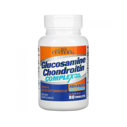 Глюкозамин Ходроитин Комплекс с МСМ 80 таблетки / Glucosamine Chondroitin Complex + MSM