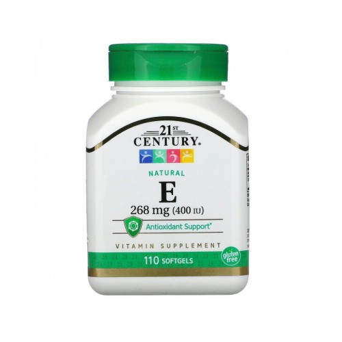 Натурален Витамин Е 268 мг (400 IU) 110 гел-капсули / Natural Vitamin E