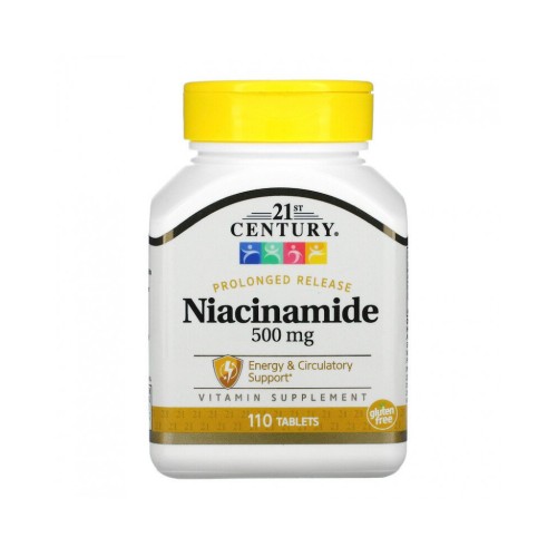 Ниацинамид с удължено освобождаване 500 мг 110 таблетки / Prolonged Release Niacinamide