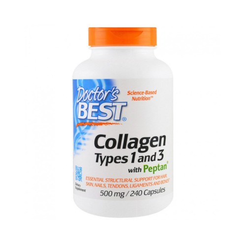 Колаген тип 1 и 3 500 мг 240 капсули / Collagen Types 1&3