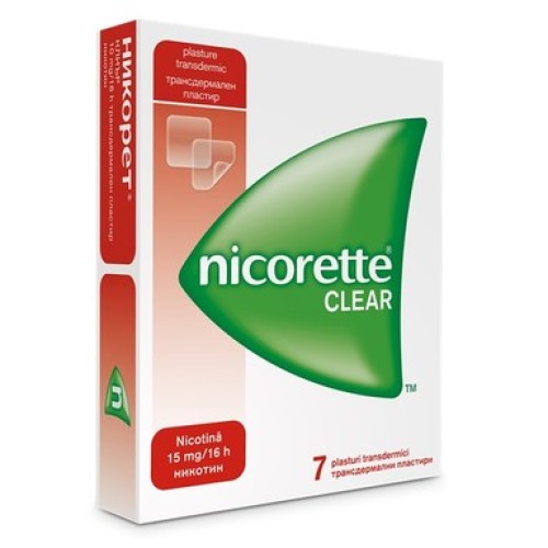 Никорет 15 мг/16 часа 7 трансдермални пластири / Nicorette