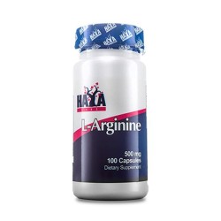 ХАЯ ЛАБС L-АРГИНИН капсули 500 мг. 100 броя /  L-ARGININE