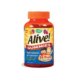 АЛАЙВ ВИТАМИНИ ЗА ДЕЦА желирани таблетки 3.5 гр. 90 броя / NATURE`S WAY ALIVE MULTI - VITAMIN FOR CHILDREN