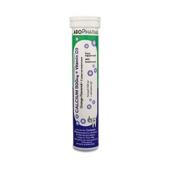 АБОФАРМА КАЛЦИЙ+ВИТАМИН Д3 ефервесцентни таблетки 20 броя /  CALCIUM + VITAMIN D3