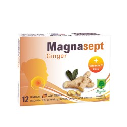 МАГНАЛАБС МАГНАСЕПТ ДЖИНДЖИФИЛ пастили 12 броя /  MAGNASEPT ginger