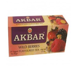 ЧАЙ АКБАР ЧЕРЕН ГОРСКИ ПЛОД ФИЛТЪР 20 броя /  WILD BERRIES FLAVOURED BLACK TEA