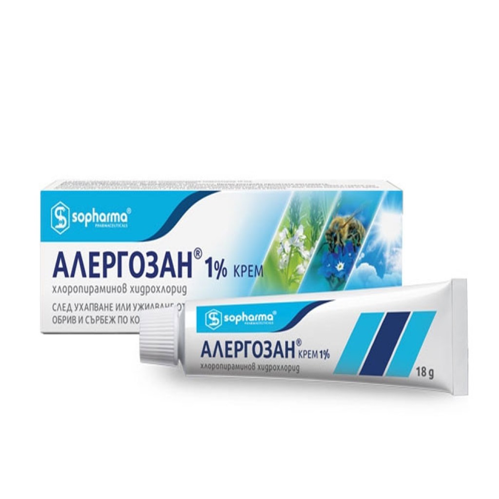 Алергозан 1% крем 60 гр / ALLERGOSAN 1% | Atlas.bg