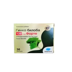 ГИНКО БИЛОБА ФОРТЕ капсули 120 мг. 30 броя /  GINKGO BILOBA FORTE