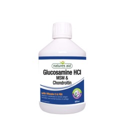ГЛЮКОЗАМИН, МСМ И ХОНДРОИТИН 500 мл. /  GLUCOSAMINE HCI, MSM & CHONDROITIN WITH VITAMIN C