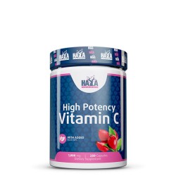 ХАЯ ЛАБС ВИТАМИН Ц + ШИПКА капсули 1000 мг. 250 броя /  VITAMIN C WITH ROSE HIPS