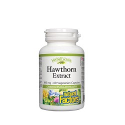 НАТУРАЛ ФАКТОРС ГЛОГ ЕКСТРАКТ капсули 465 мг. 60 броя /  HAWTHORN EXTRACT
