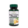 ДЖИНДЖИФИЛ , КУРКУМА И БРОМЕЛАИН таблетки 60 броя /  GINGER, TURMERIC & BROMELAIN tablets