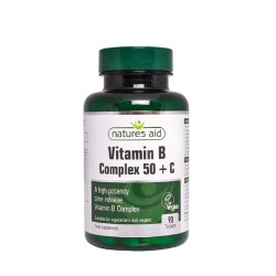 ВИТАМИН B КОМПЛЕКС 50+ ВИТАМИН C таблетки 90 броя /  VITAMIN B COMPLEX 50+ VITAMIN C
