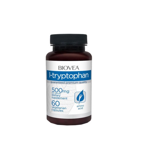БИОВЕА L-ТРИПТОФАН капсули 500 мг. 60 броя /  L-TRYPTOPHAN