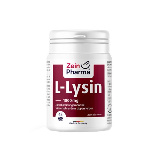 L-ЛИЗИН дъвчащи таблетки 1000 мг. 45 броя /  L-LYSINE