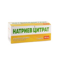 НАТРИЕВ ЦИТРАТ саше 500 мг. 7 броя / OMEGA VITA SODIUM CITRATE