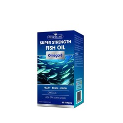 РИБЕНО МАСЛО капсули 1200 мг. 60 броя /  SUPER STRENGTH FISH OIL OMEGA-3