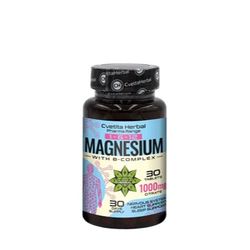 МАГНЕЗИЙ + B-КОМПЛЕКС таблетки 30 броя / MAGNESIUM + B COMPLEX