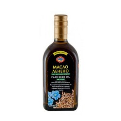 ЛЕНЕНО МАСЛО АГРОСЕЛПРОМ студено пресовано 350 мл. / FLAX SEED OIL extra virgin 350 ml.