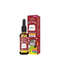 ЖЕЛЯЗО + ВИТАМИН B12 + ФОЛИЕВА КИСЕЛИНА + ВИТАМИН C ЗА ДЕЦА 50 мл. /  MINI DROPS IRON + VITAMIN B12 + FOLIC ACID + VITAMIN C FOR KIDS