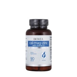 БИОВЕА КАЛЦИЙ, МАГНЕЗИЙ, ЦИНК И ВИТАМИН D3 таблетки 90 броя /  CAL - MAG - ZINC WITH VITAMIN D3
