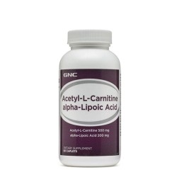 АЦЕТИЛ Л-КАРНИТИН + АЛФА ЛИПОЕВА КИСЕЛИНА капсули 500 мг. 60 броя /  ACETYL L -CARNITIN + ALPHA LIPOIC ACID