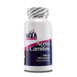 ХАЯ ЛАБС АЦЕТИЛ L-КАРНИТИН капсули 1000 мг. 100 броя /  ACETYL L-CARNITINE