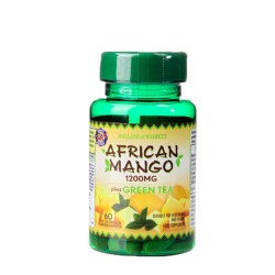 АФРИКАНСКО МАНГО + ЗЕЛЕН ЧАЙ каплети 1200 мг. 60 броя / AFRICAN MANGO WITH GREEN TEA caplets 1200 mg. 60