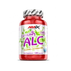 АМИКС АЛЦ Л-КАРНИТИН С ТАУРИН И ВИТАМИН Б6 капсули 120 броя /  ALC WITH TAURINE AND VITAMIN B6