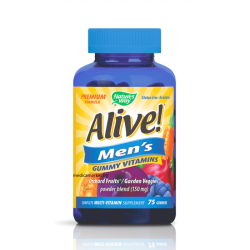ALIVE MEN'S GUMMY VITAMINS МУЛТИВИТАМИНИ ЗА МЪЖЕ 100 мг. 75 желирани табл.