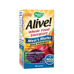 ALIVE MEN'S MULTI MAX POTENCY МУЛТИВИТАМИНИ ЗА МЪЖЕ 30 табл.