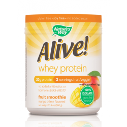 NATURE'S WAY ALIVE WHEY PROTEIN ISOLATE МАНГО 380 гр.