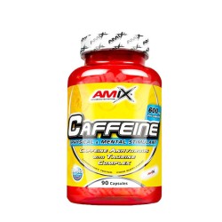АМИКС КОФЕИН И ТАУРИН капсули 90 броя /  CAFFEINE AND TAURINE capsules 90