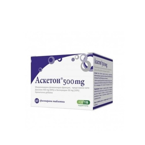 АСКЕТОН таблетки 500 мг. 96 броя / ASKETON