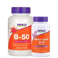 NOW FOODS ALPHA LIPOIC ACID 60 капс. + NOW FOODS B-50 100 капс. NOW FOODS ALPHA LIPOIC ACID 60 капс. + NOW FOODS B-50 100 капс.