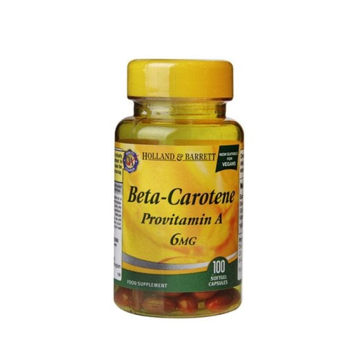 БЕТА КАРОТИН ( ПРОВИТАМИН А ) капсули 6 мг. 100 броя /  BETA CAROTENE ( PROVITAMIN A )