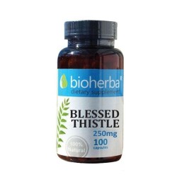 БЛАГОСЛОВЕН ТРЪН БИОХЕРБА капсули 250 мг. 100 броя /  BLESSED THISTLE