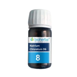 ШУСЛЕРОВА СОЛ №8 НАТРИУМ ХЛОРАТУМ D6 таблетки 100 мг. 230 броя /  DR. SHUSSLER MINERAL SALTS № 8 NATRIUM CHLORATUM D6