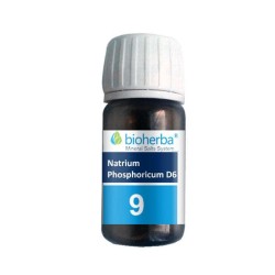 ШУСЛЕРОВА СОЛ №9 НАТРИУМ ФОСФОРИКУМ D6 таблетки 100 мг. 230 броя /  DR. SHUSSLER MINERAL SALTS № 9 NATRIUM PHOSPHORICUM D6
