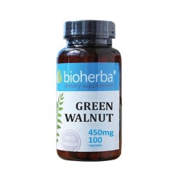 БИОХЕРБА ЗЕЛЕН ОРЕХ капсули 450 мг. 100 броя /  GREEN WALNUT