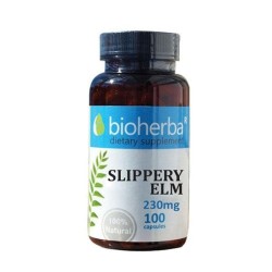 ЧЕРВЕН БРЯСТ КОРА БИОХЕРБА капсули 230 мг. 100 броя /  SLIPPERY ELM