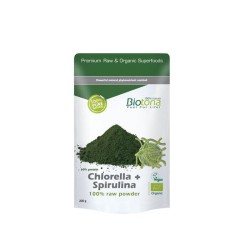 БИО ХЛОРЕЛА+СПИРУЛИНА прах 200 грама /  BIO CHLORELLA + SPIRULINA