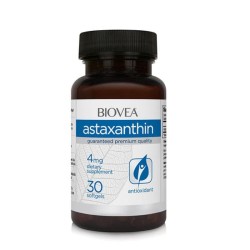 БИОВЕА АСТАКСАНТИН капсули 4 мг. 30 броя /  ASTAXANTHIN