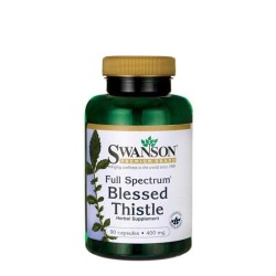 СУОНСЪН БЛАГОСЛОВЕН ТРЪН ПЪЛЕН СПЕКТЪР капсули 400 мг. 90 броя /  FULL SPECTRUM BLESSED THISTLE