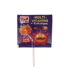 ИМЮНИТИ БЛИЗАЛКА С МУЛТИВИТАМИНИ И КАЛЦИЙ С ВКУС НА ПОРТОКАЛ / DR. FREI IMMUNITY VITAMINS & CALCIUM ORANGE LOLLYPOP