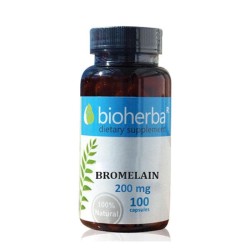 БРОМЕЛАИН БИОХЕРБА капсули 200 мг. 100 броя /  BROMELAIN