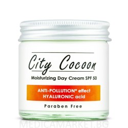 CITY COCOON ДНЕВЕН ОВЛАЖНЯВАЩ КРЕМ SPF 50 50 МЛ CITY COCOON ДНЕВЕН ОВЛАЖНЯВАЩ КРЕМ SPF 50 50 МЛ