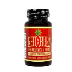 RED Х BURN - ЗЕЛЕН ЧАЙ И ГОРЧИВ ПОРТОКАЛ капсули 400 мг. 80 броя /  HERBAL RED X BURN